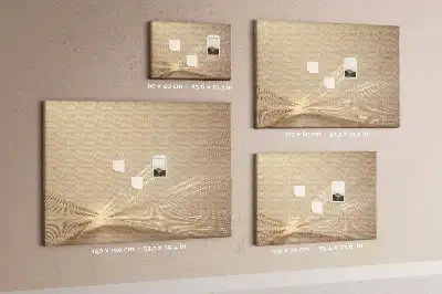 Pinnwand mit Abstraktes Licht Motiv