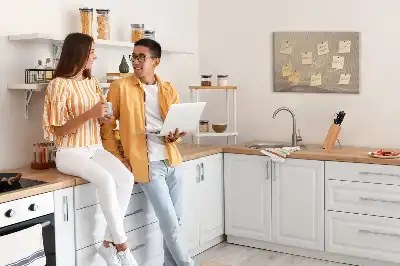Pinnwand mit Abstraktes Licht Motiv