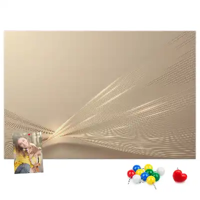 Pinnwand mit Abstraktes Licht Motiv