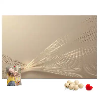 Pinnwand mit Abstraktes Licht Motiv