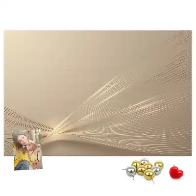 Pinnwand mit Abstraktes Licht Motiv