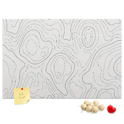 Bedruckte Korkplatte mit künstlerischem Tintenfleck-Motiv
