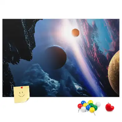 Pinnwand aus Kork Motiv Große Galaxie