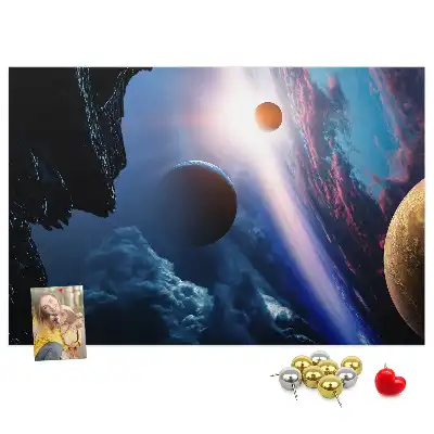 Bilder-Korktafel Große Galaxie