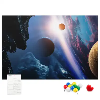 Bilder-Korktafel Große Galaxie