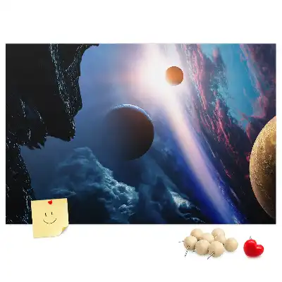 Bilder-Korktafel Große Galaxie