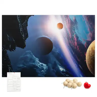 Bilder-Korktafel Große Galaxie