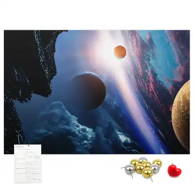 Bilder-Korktafel Große Galaxie