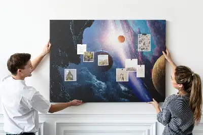 Bilder-Korktafel Große Galaxie