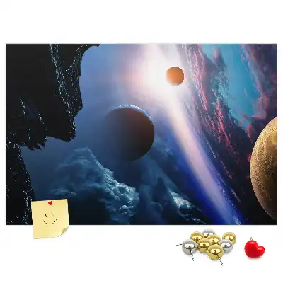 Bilder-Korktafel Große Galaxie