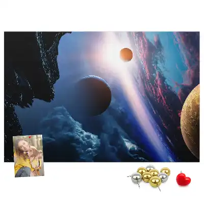 Bilder-Korktafel Große Galaxie