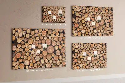 Bedruckte Korkplatte Baumringe