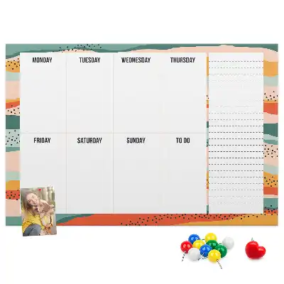 Pinnwand Retro Wochenplaner
