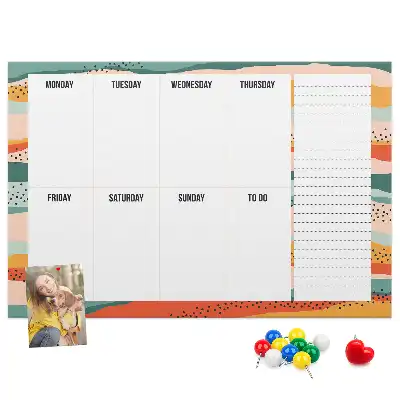 Pinnwand Retro Wochenplaner