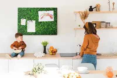 Kork Pinnwand Hecke Blätter