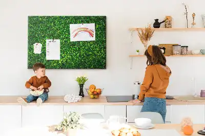Kork Pinnwand Hecke Blätter