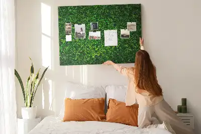 Kork Pinnwand Hecke Blätter