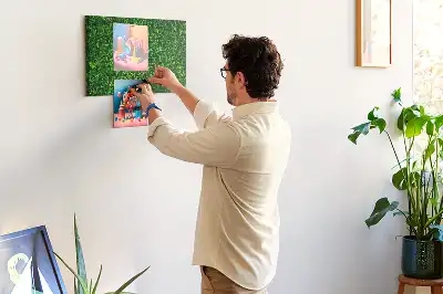 Kork Pinnwand Hecke Blätter