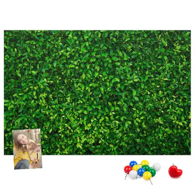 Kork Pinnwand Hecke Blätter