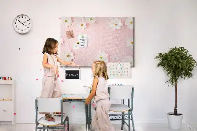 Kork Pinnwand Gänseblümchenblüten