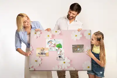 Kork Pinnwand Gänseblümchenblüten