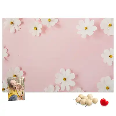 Kork Pinnwand Gänseblümchenblüten