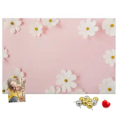 Kork Pinnwand Gänseblümchenblüten