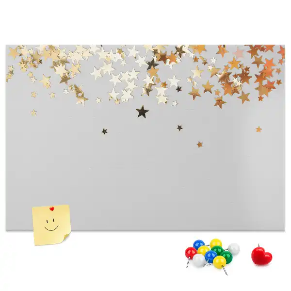 Bilder-Korktafel mit Sternmotiv