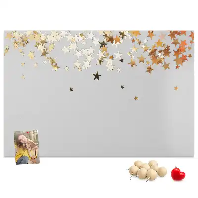 Bilder-Korktafel mit Sternmotiv