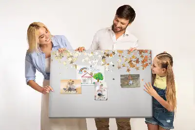 Bilder-Korktafel mit Sternmotiv