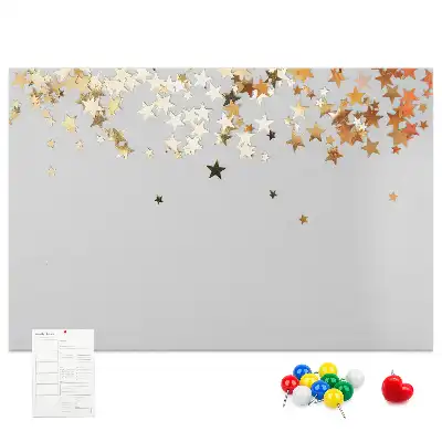 Bilder-Korktafel mit Sternmotiv