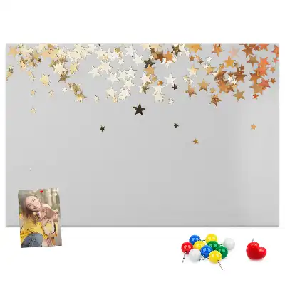 Bilder-Korktafel mit Sternmotiv