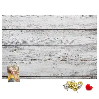 Bedruckte Korkplatte mit bemaltem Design