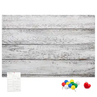 Bedruckte Korkplatte mit bemaltem Design