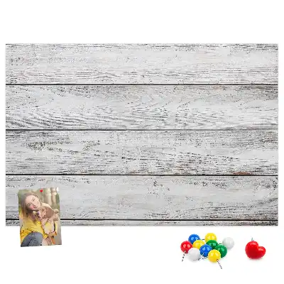 Bedruckte Korkplatte mit bemaltem Design