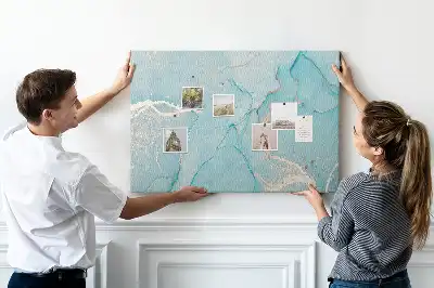 Bilder-Korktafel in eleganter Felsoptik