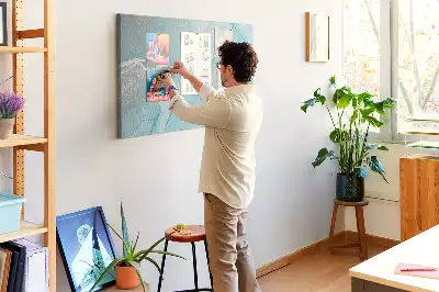 Bilder-Korktafel in eleganter Felsoptik