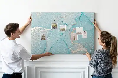 Bilder-Korktafel in eleganter Felsoptik