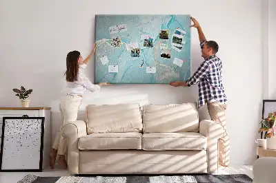 Bilder-Korktafel in eleganter Felsoptik