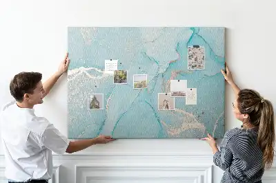 Bilder-Korktafel in eleganter Felsoptik