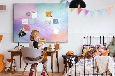 Kork Pinnwand Bunte Federn