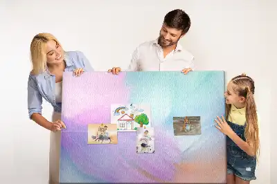 Kork Pinnwand Bunte Federn