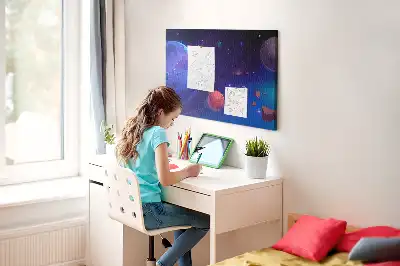 Bilder-Korktafel Planeten Galaxie