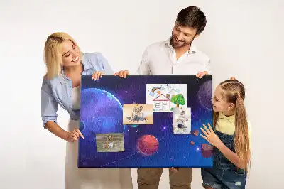Bilder-Korktafel Planeten Galaxie