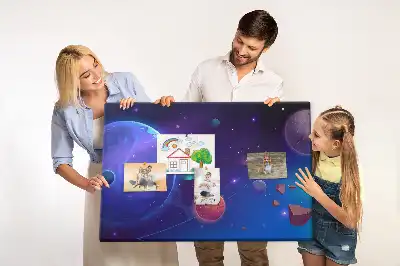 Bilder-Korktafel Planeten Galaxie