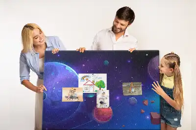 Bilder-Korktafel Planeten Galaxie