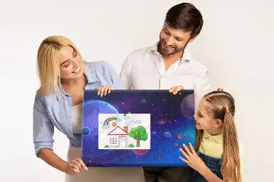 Bilder-Korktafel Planeten Galaxie