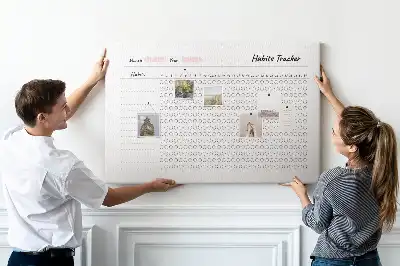 Bilder-Korktafel Gewohnheitsentwicklungsblatt