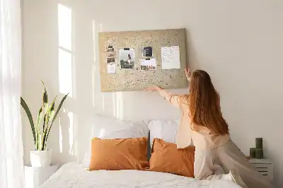 Bedruckte Korkplatte mit klassischer Retro-Weltkarte