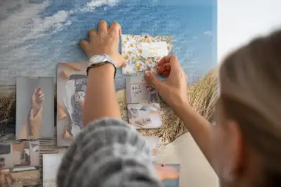 Bedruckte Korkplatte Blick auf den Strand